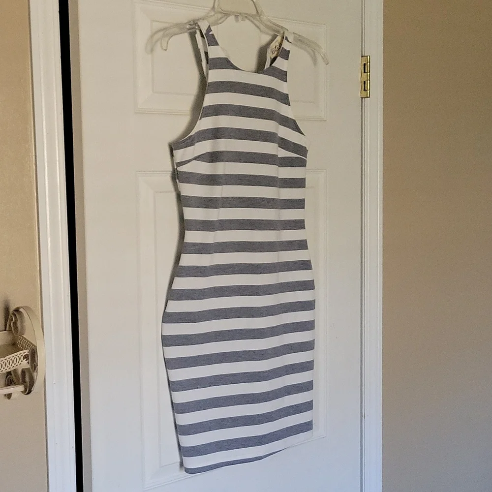 Listicle NWT.  S. cotton stretch.  Tank mini dress - Picture 2 of 10